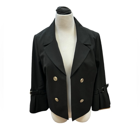 The Limited Women’s Black Blazer Jacket Bell Sleeves Size 10‎ - Picture 1 of 10